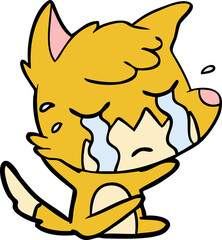 crying fox cartoon