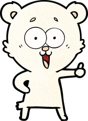 laughing teddy  bear cartoon