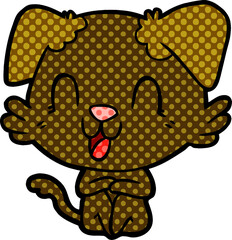 laughing cartoon dog