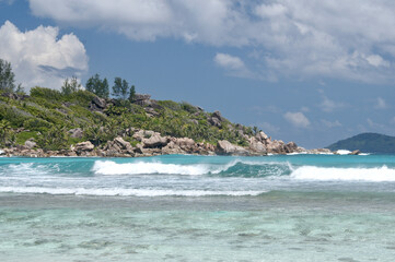 Paysages de La Digue aux Seychelles