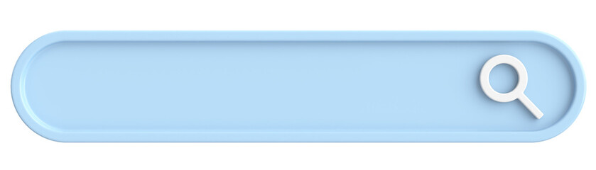 Obraz premium Search field. Search bar. 3D illustration.