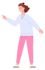 Angry woman shouting. Fighting character. Aggresive person