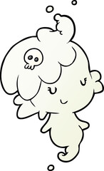 cute cartoon ghost girl