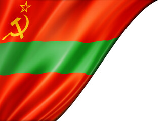 Obraz premium Transnistria flag isolated on white banner