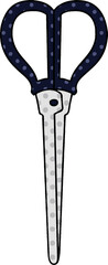 comic book style quirky cartoon scissors