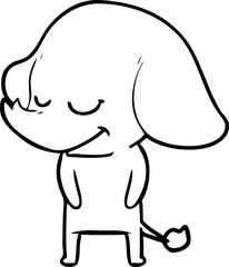 cartoon smiling elephant
