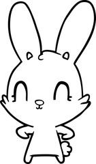 cute cartoon rabbit