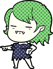 cartoon undead vampire girl