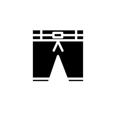 briefs short pants solid icon