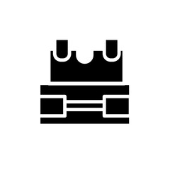 jacket military army solid icon