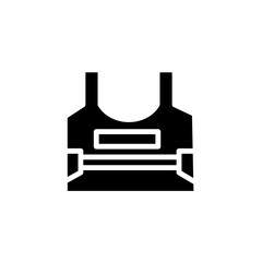 jacket military protection solid icon