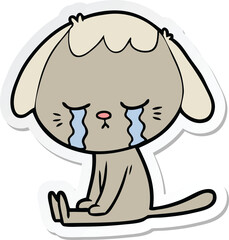 sticker of a cartoon dog