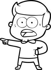 cartoon shocked man
