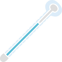 hand drawn quirky cartoon thermometer