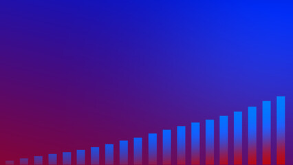 Abstract graph chart of stock market trade background.