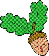 cartoon acorn