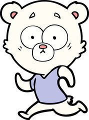 surprised polar bear cartoon