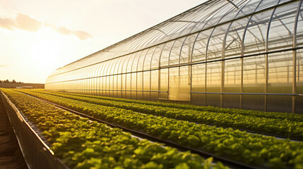 greenhouse with plants. indoor gardening. generative ai - obrazy, fototapety, plakaty
