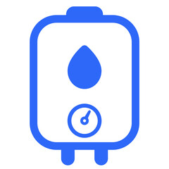 boiler or water heater icon on white