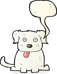 cartoon dog with speech bubble