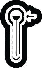 high temperature icon symbol