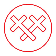 Obraz premium salib icon