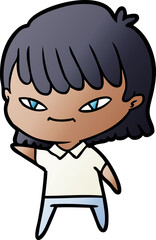 cartoon woman
