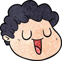 cartoon male face