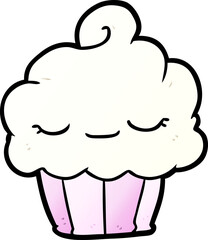 funny cartoon cupcake