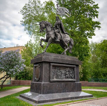 Monument to the Holy Prince Dmitry Donskoy. Russia. Moscow. May 2023