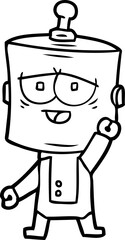 cartoon robot