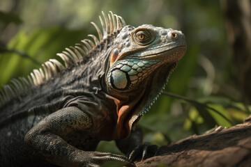 Obraz premium iguana, generative ai