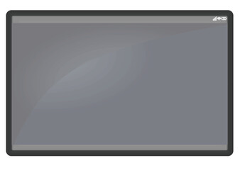 Grey  lcd tablet. vector illustration