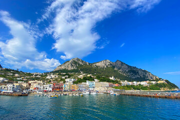 Capri, włoska wyspa  - obrazy, fototapety, plakaty