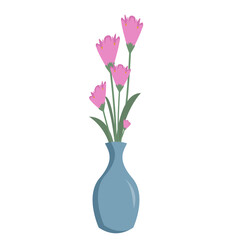 Ornamental Flower Plant Decoration in pots. indoor plant illustration