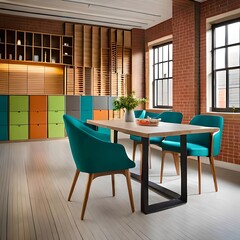 dining room with table