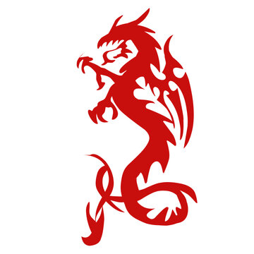 Red Dragon Tattoo Pattern
