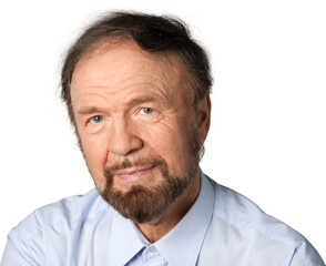 Obraz premium Portrait of a Confident Senior Man