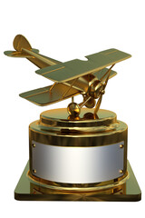 trofeo statuetta oro argento bronzo fondo isolato trasparente 