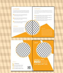Naklejka premium design template. brochure design .business brochure design template. marketing brochure. modern corporate business brochure design. professional brochure design. 