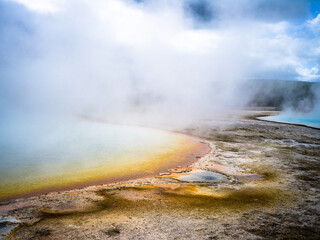 geyser in park national park