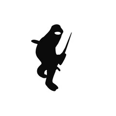 Ninja Fighter Silhouette 