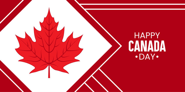 Canada day banner template