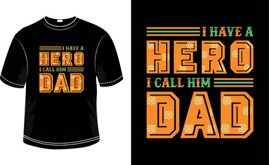Father's Day typography t-shirt design