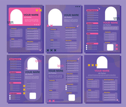 Professional CV resume template design