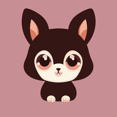 Cute vector dog or puppy illustration