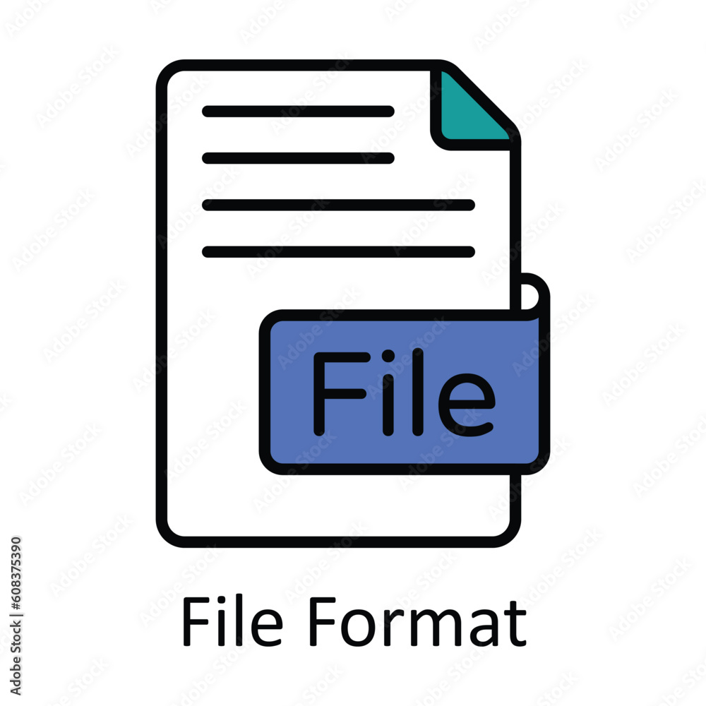 Fototapete file format filled outline icon design illustration. art and crafts symbol on white background eps 1