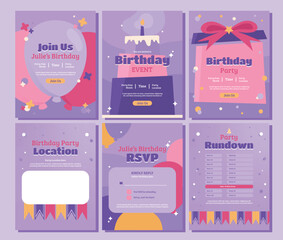 Birthday Invitation Layout