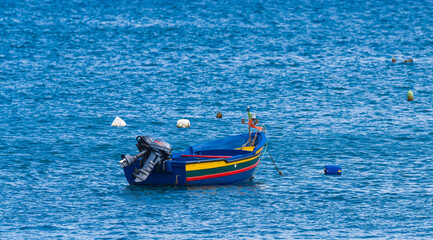 fishing boats in the ocean