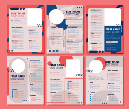 Professional CV resume template design - Powered by Adobe